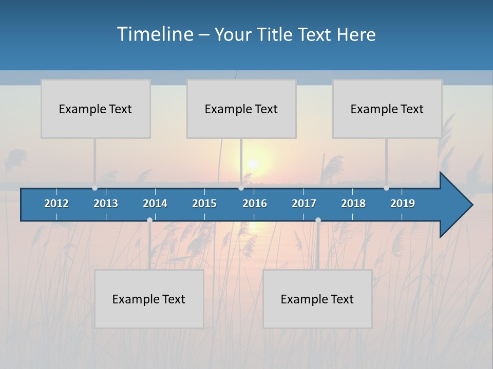 Nature Blue Beauty PowerPoint Template