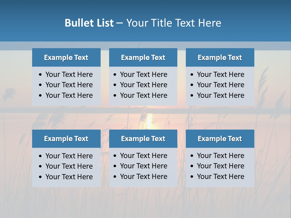 Nature Blue Beauty PowerPoint Template