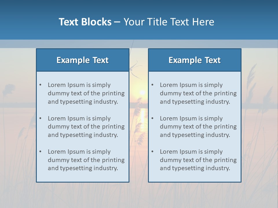 Nature Blue Beauty PowerPoint Template