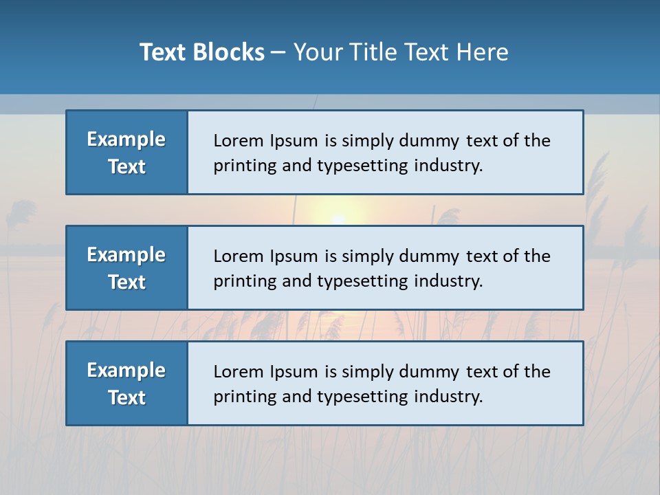 Nature Blue Beauty PowerPoint Template