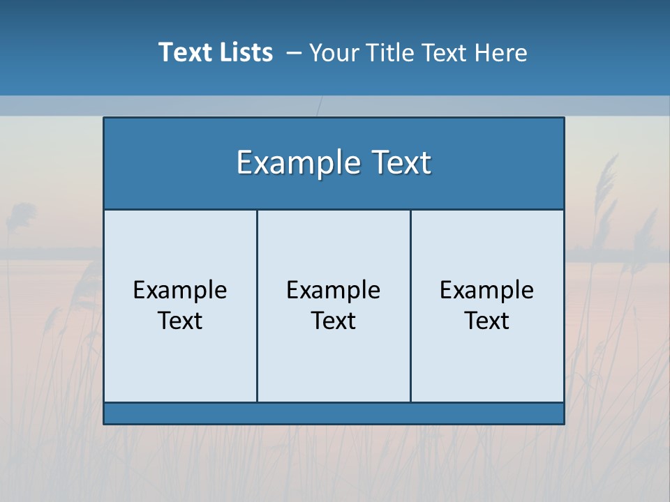Nature Blue Beauty PowerPoint Template
