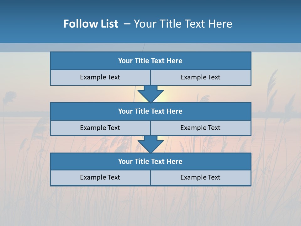 Nature Blue Beauty PowerPoint Template