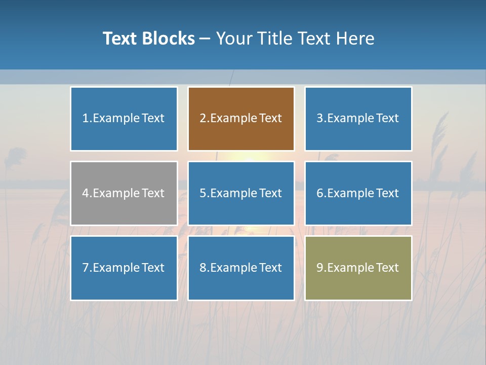 Nature Blue Beauty PowerPoint Template