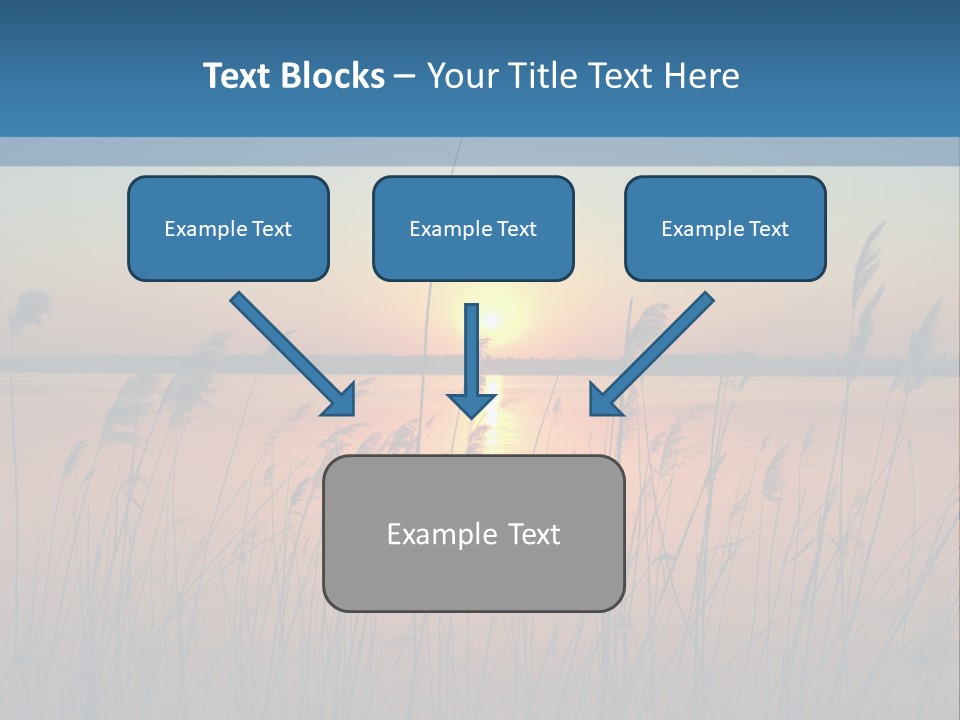 Nature Blue Beauty PowerPoint Template