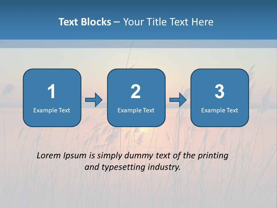 Nature Blue Beauty PowerPoint Template