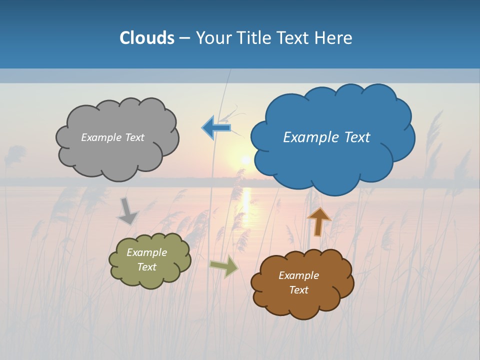 Nature Blue Beauty PowerPoint Template