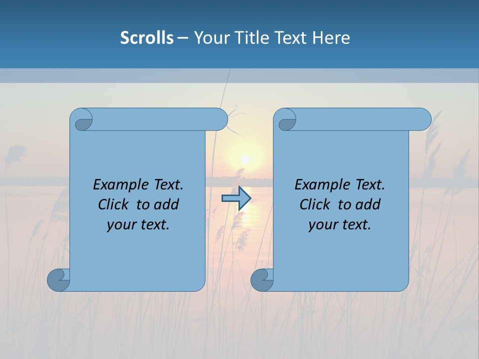 Nature Blue Beauty PowerPoint Template