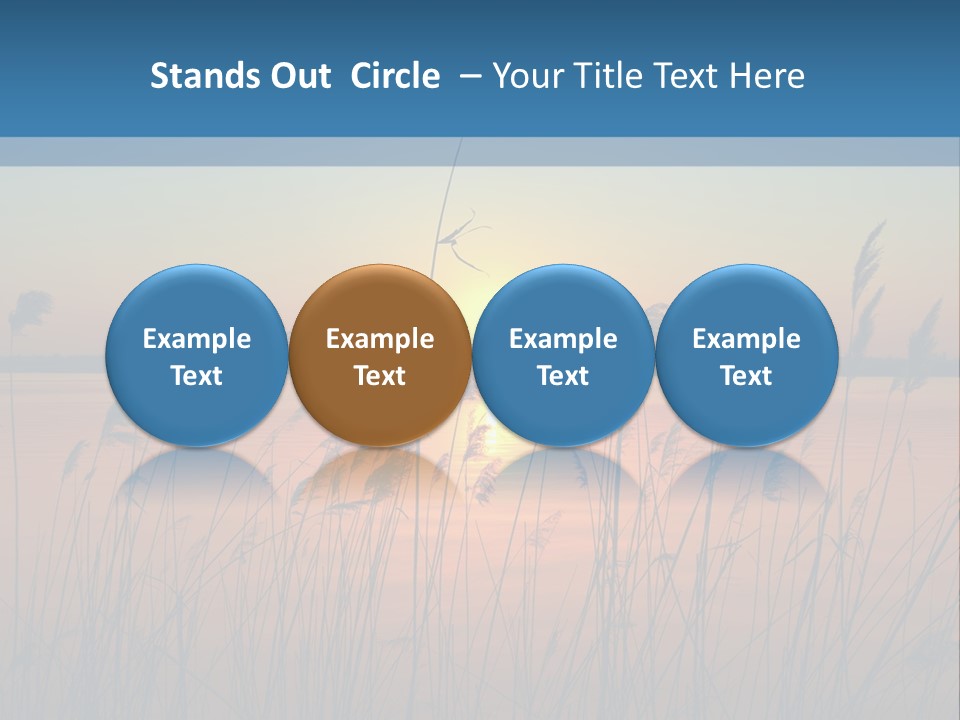 Nature Blue Beauty PowerPoint Template