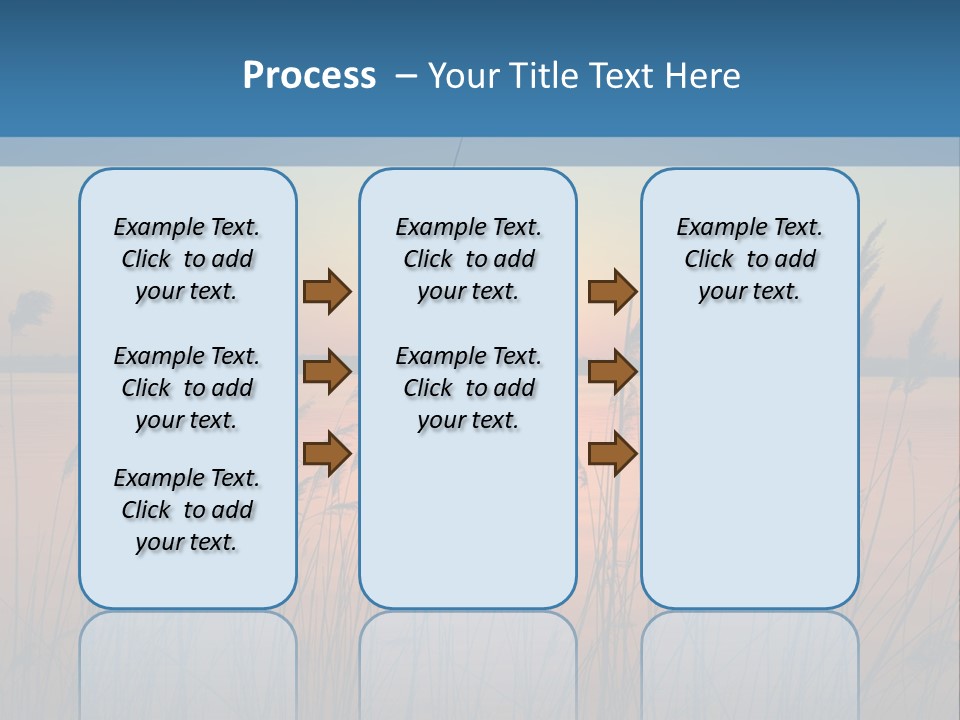 Nature Blue Beauty PowerPoint Template