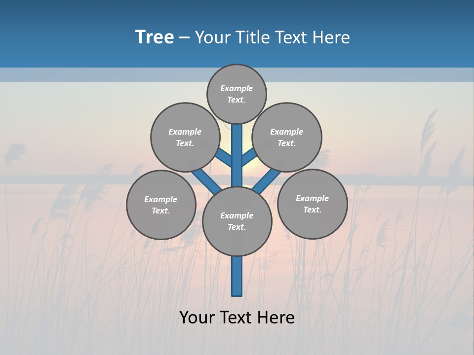 Nature Blue Beauty PowerPoint Template