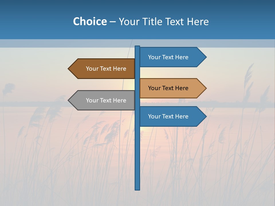 Nature Blue Beauty PowerPoint Template