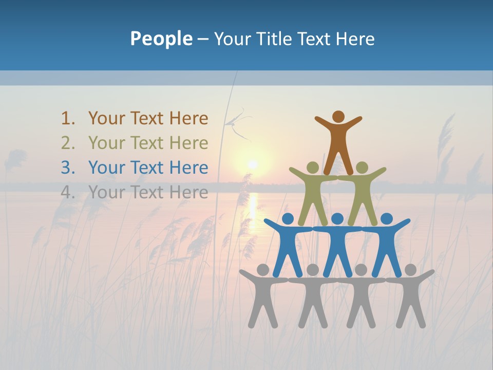 Nature Blue Beauty PowerPoint Template