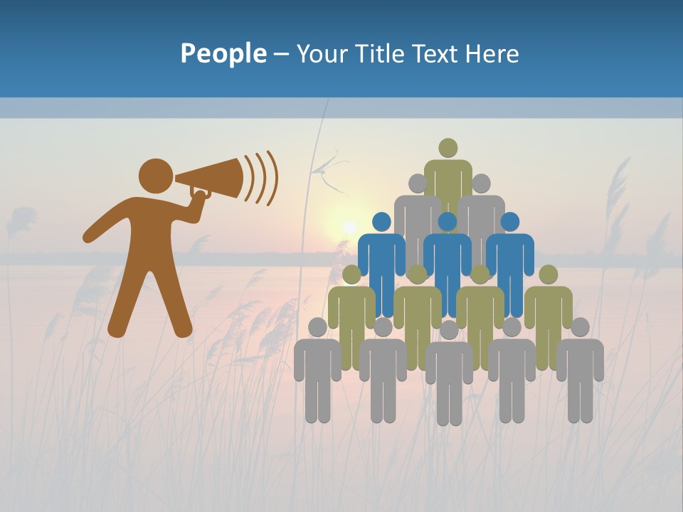 Nature Blue Beauty PowerPoint Template