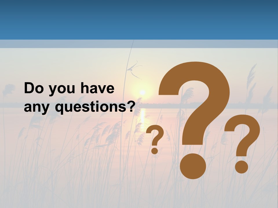 Nature Blue Beauty PowerPoint Template