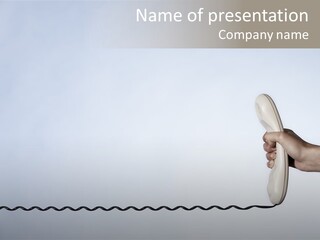 Object Phone Line PowerPoint Template