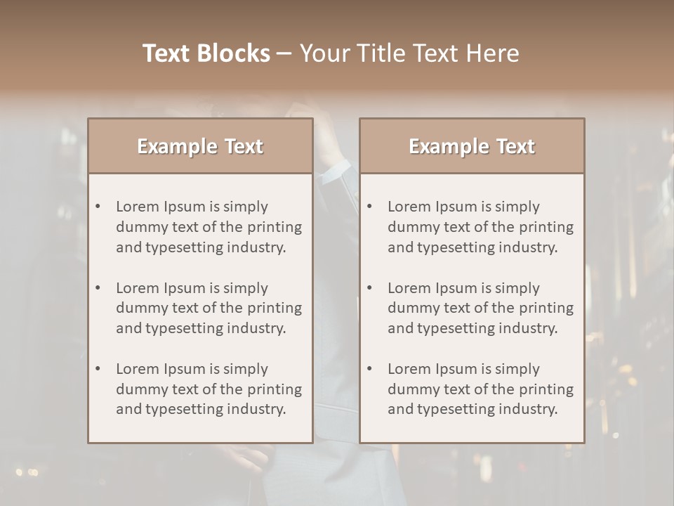 Town Hair Date PowerPoint Template