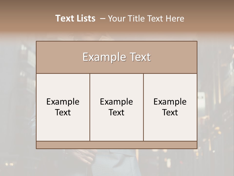 Town Hair Date PowerPoint Template