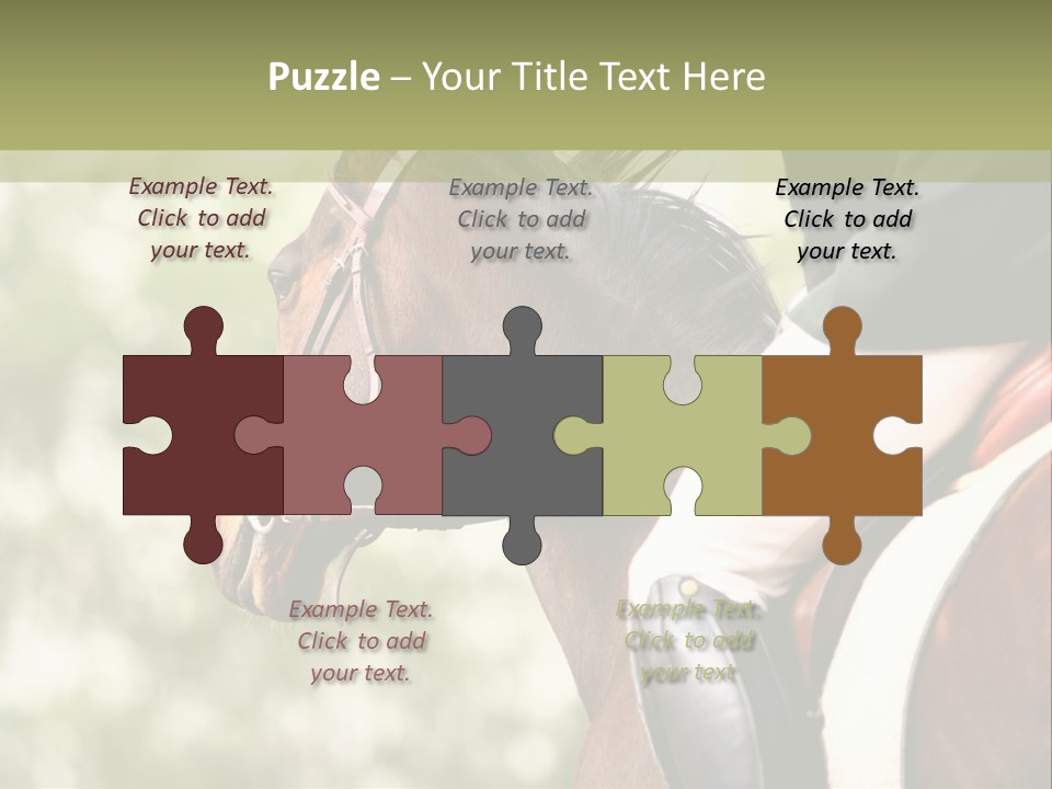 Exhibition Event Saddle PowerPoint Template