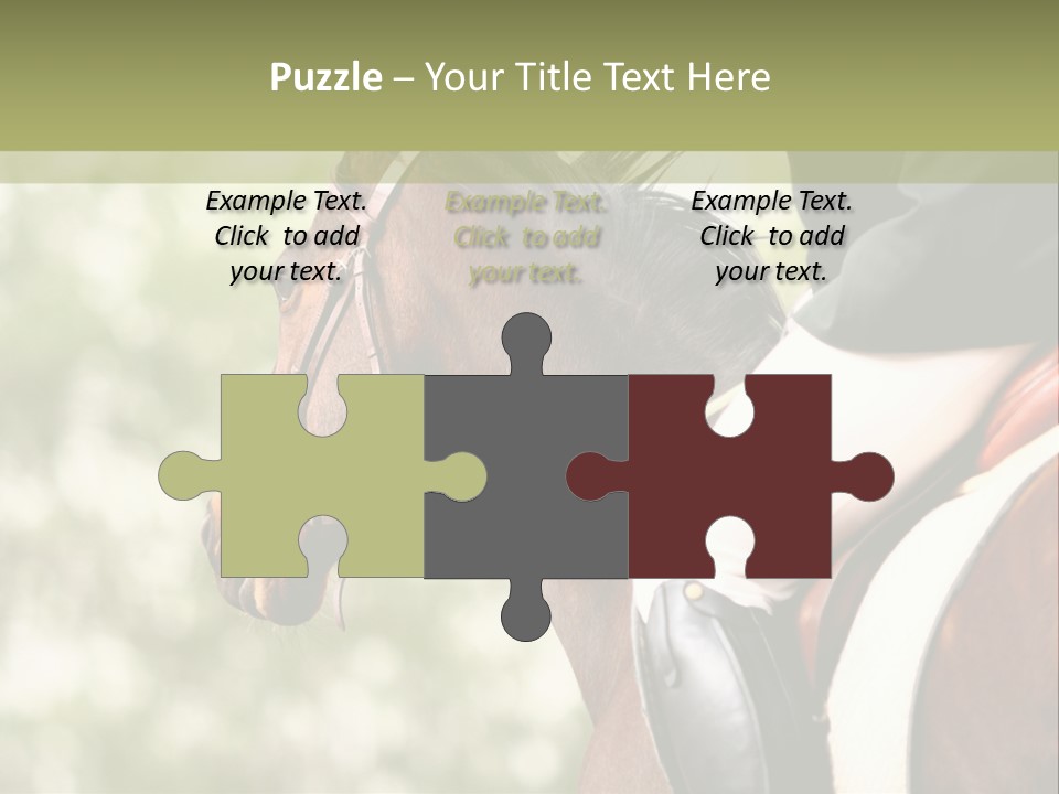 Exhibition Event Saddle PowerPoint Template