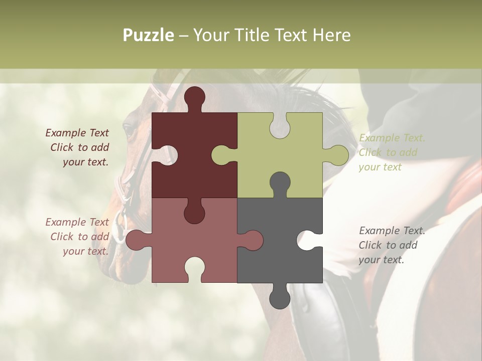 Exhibition Event Saddle PowerPoint Template