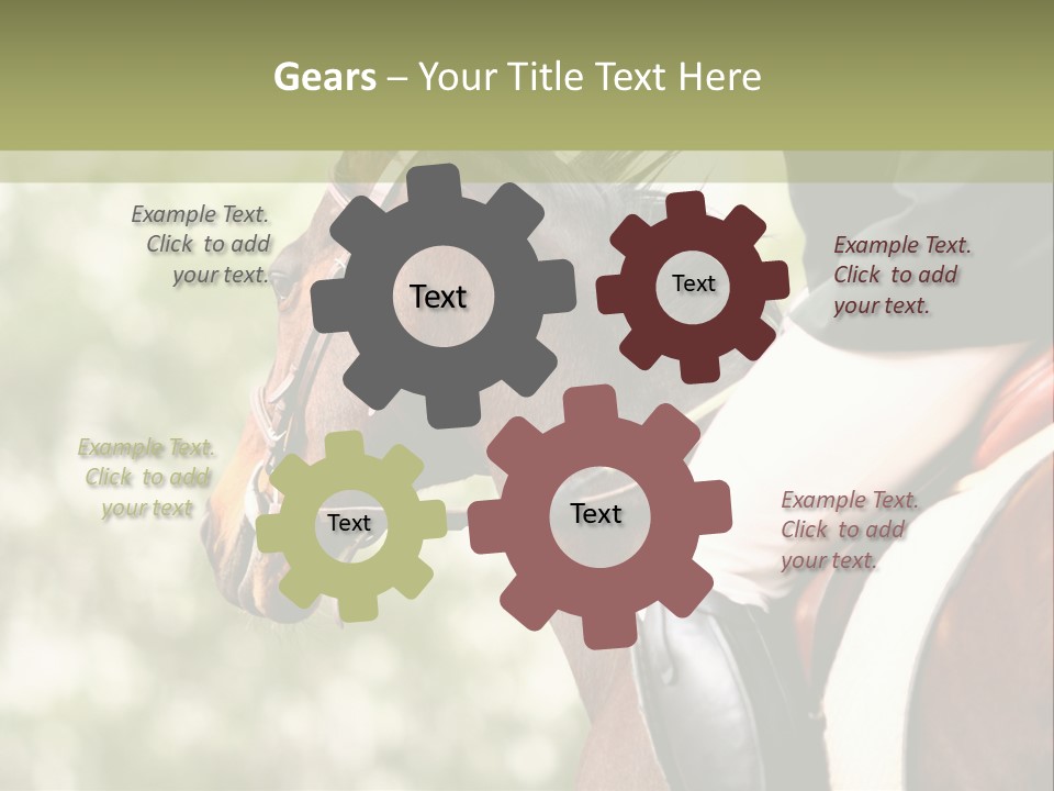 Exhibition Event Saddle PowerPoint Template