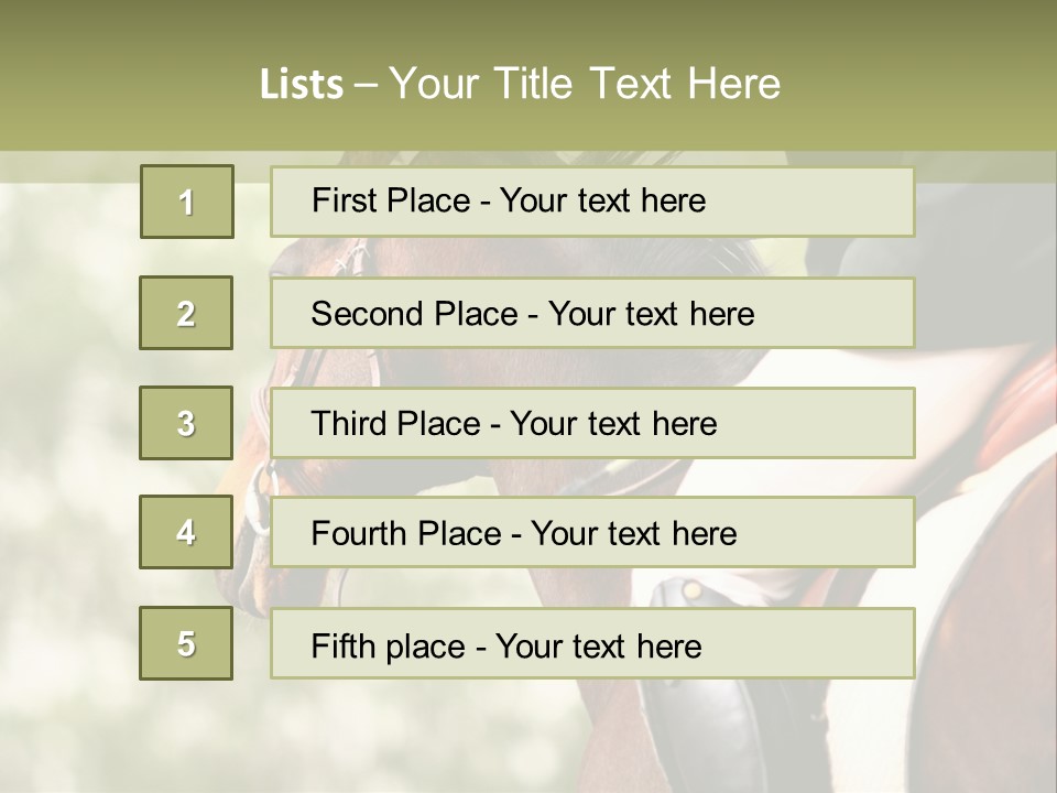 Exhibition Event Saddle PowerPoint Template