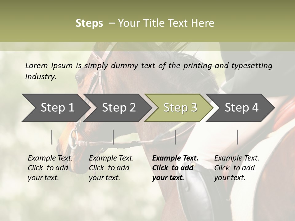 Exhibition Event Saddle PowerPoint Template