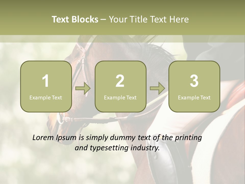 Exhibition Event Saddle PowerPoint Template