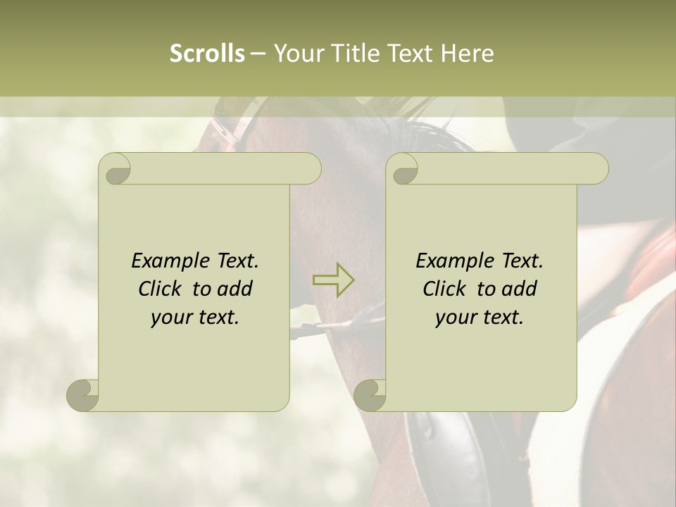 Exhibition Event Saddle PowerPoint Template