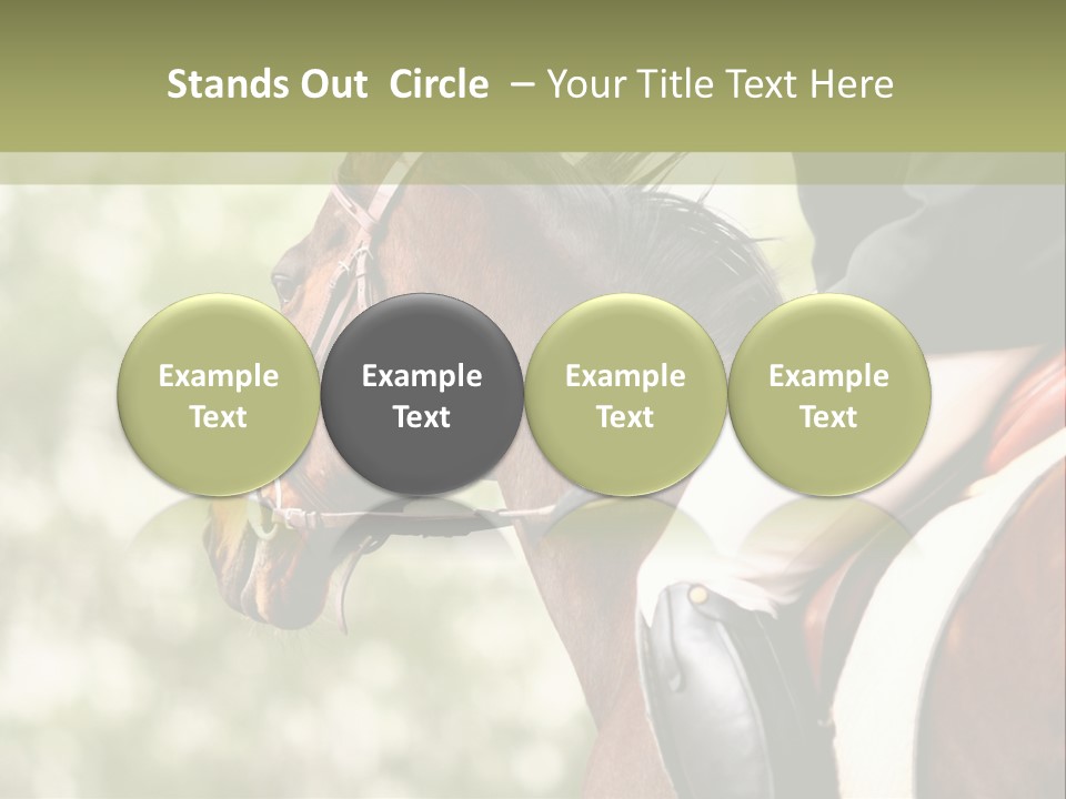 Exhibition Event Saddle PowerPoint Template