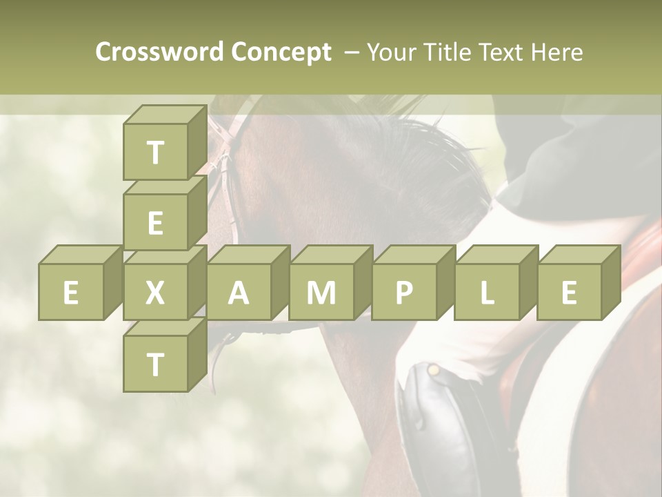 Exhibition Event Saddle PowerPoint Template