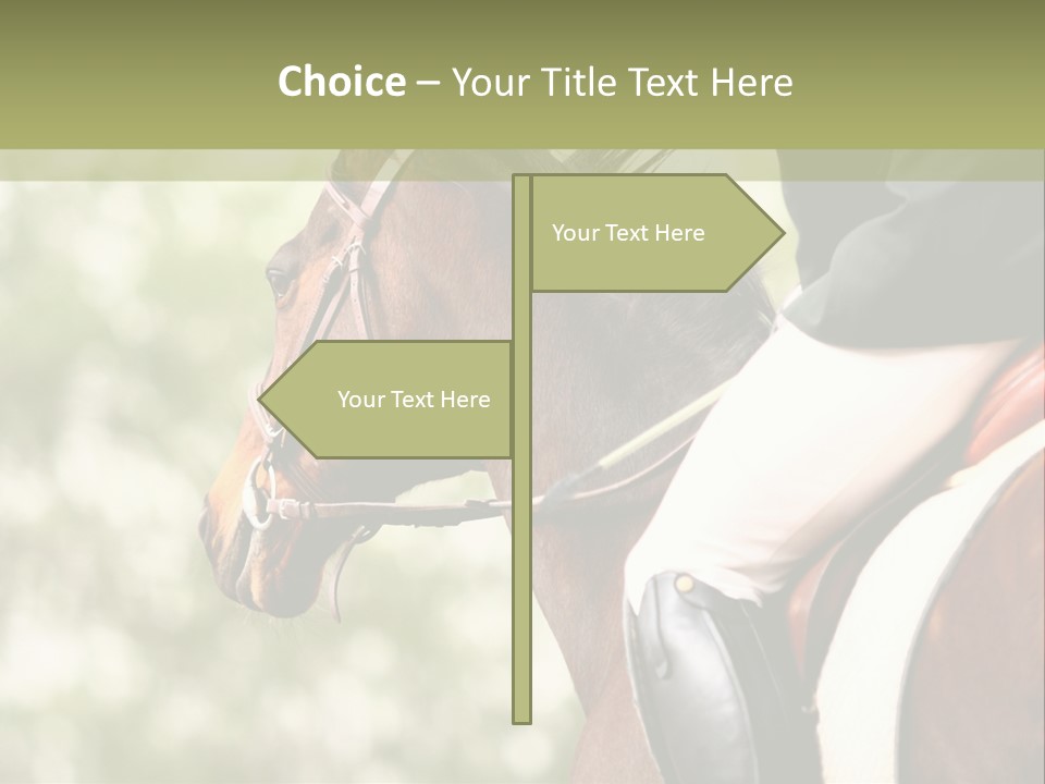 Exhibition Event Saddle PowerPoint Template