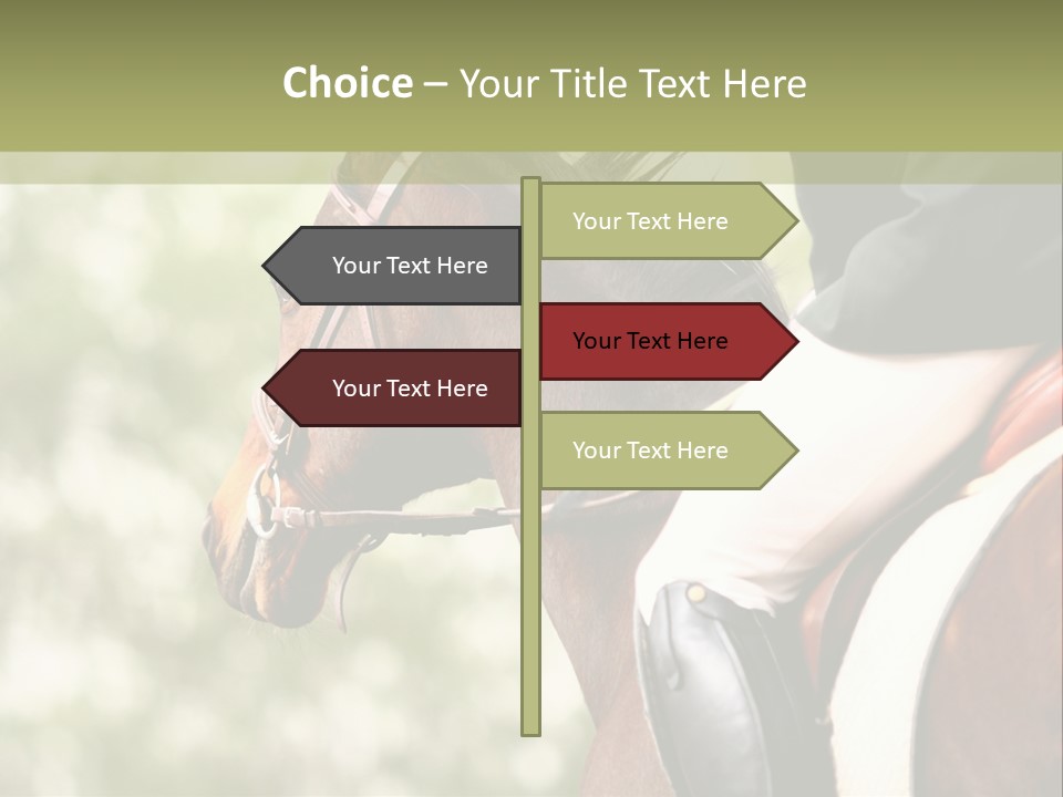 Exhibition Event Saddle PowerPoint Template