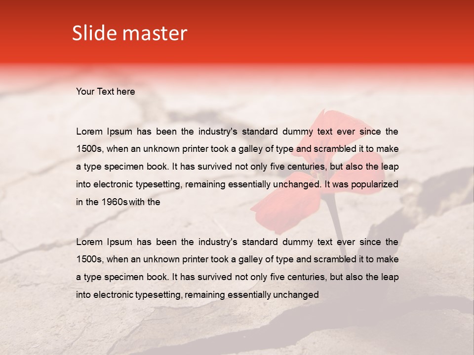 Surface Fresh Crack PowerPoint Template