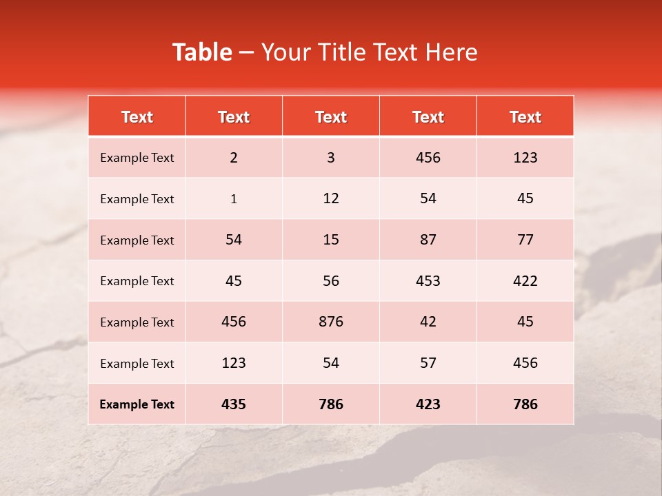 Surface Fresh Crack PowerPoint Template