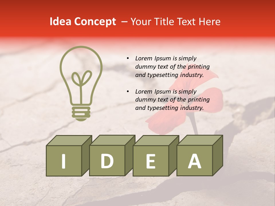 Surface Fresh Crack PowerPoint Template