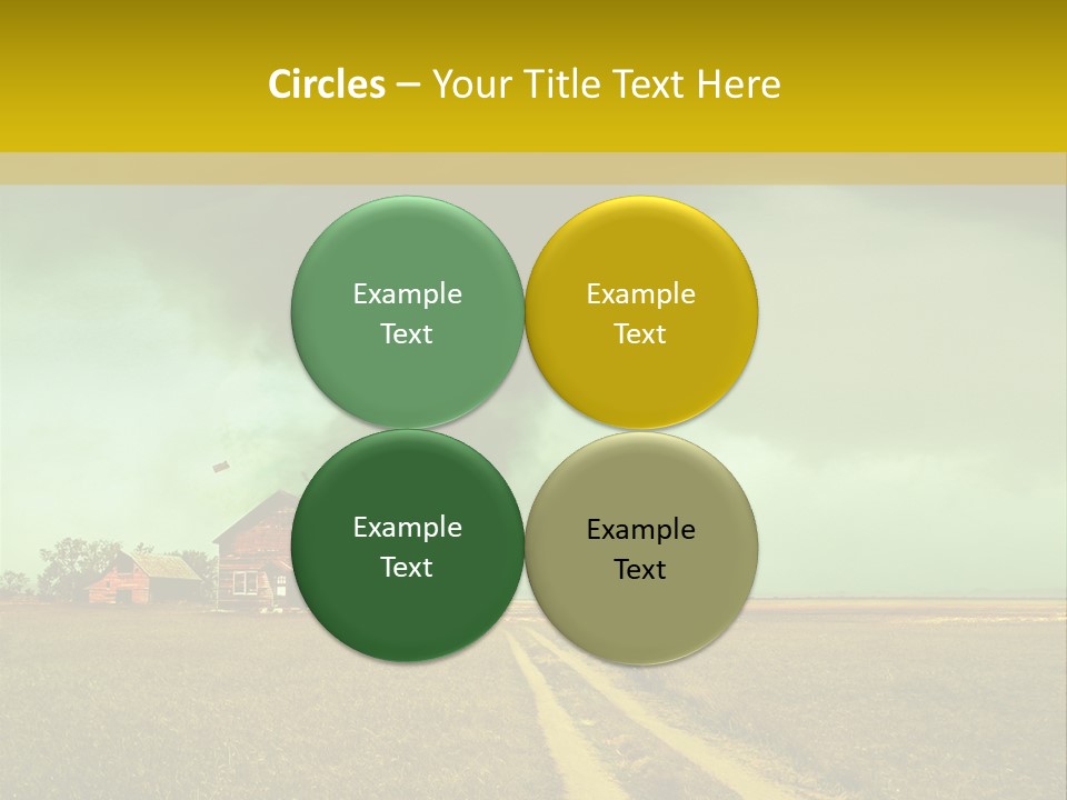 Wind Spout Storm PowerPoint Template