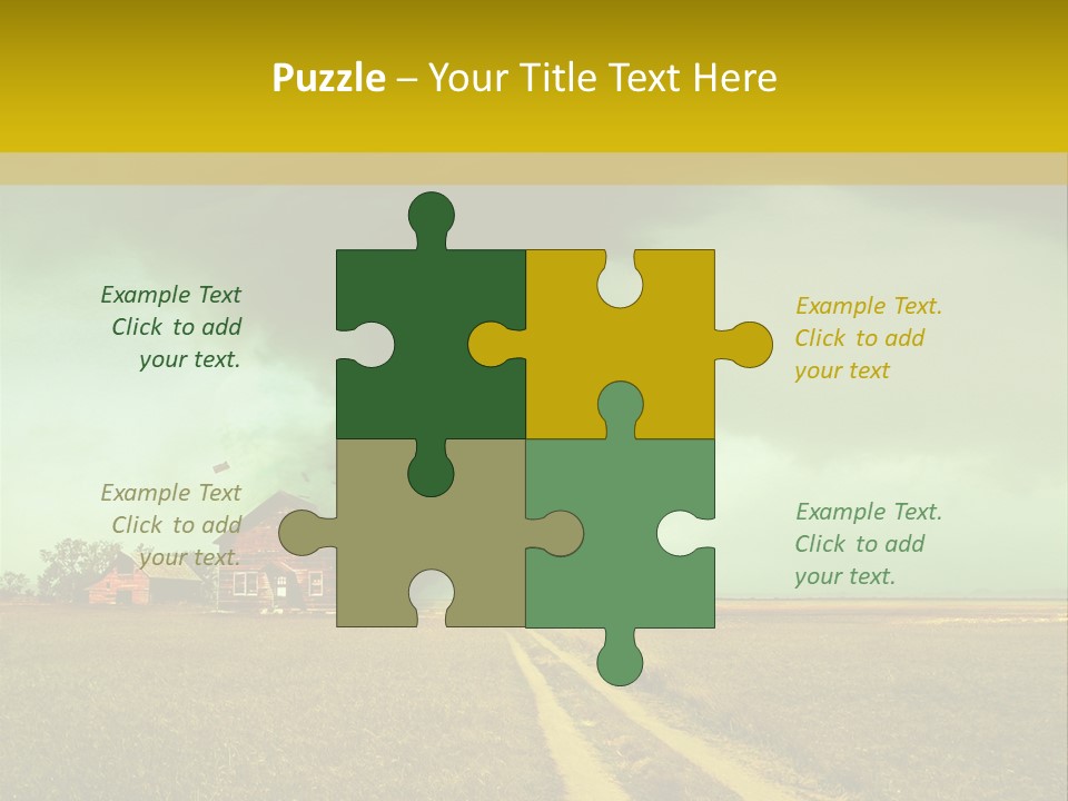 Wind Spout Storm PowerPoint Template