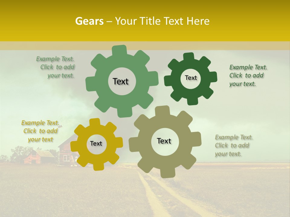 Wind Spout Storm PowerPoint Template