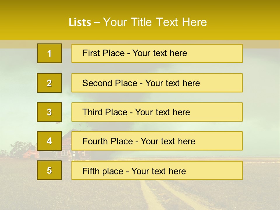 Wind Spout Storm PowerPoint Template