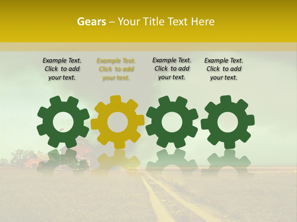 Wind Spout Storm PowerPoint Template