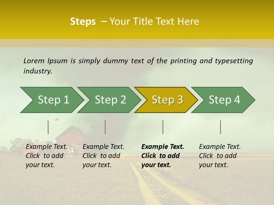 Wind Spout Storm PowerPoint Template
