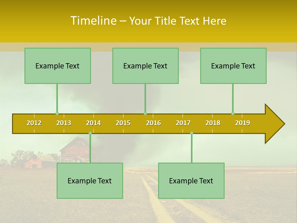 Wind Spout Storm PowerPoint Template