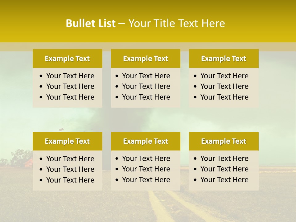 Wind Spout Storm PowerPoint Template