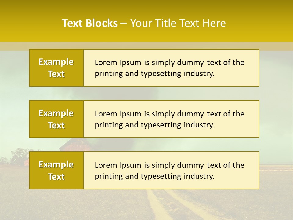 Wind Spout Storm PowerPoint Template