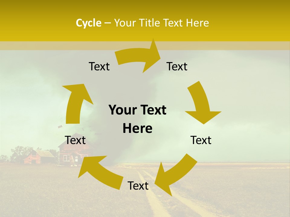 Wind Spout Storm PowerPoint Template