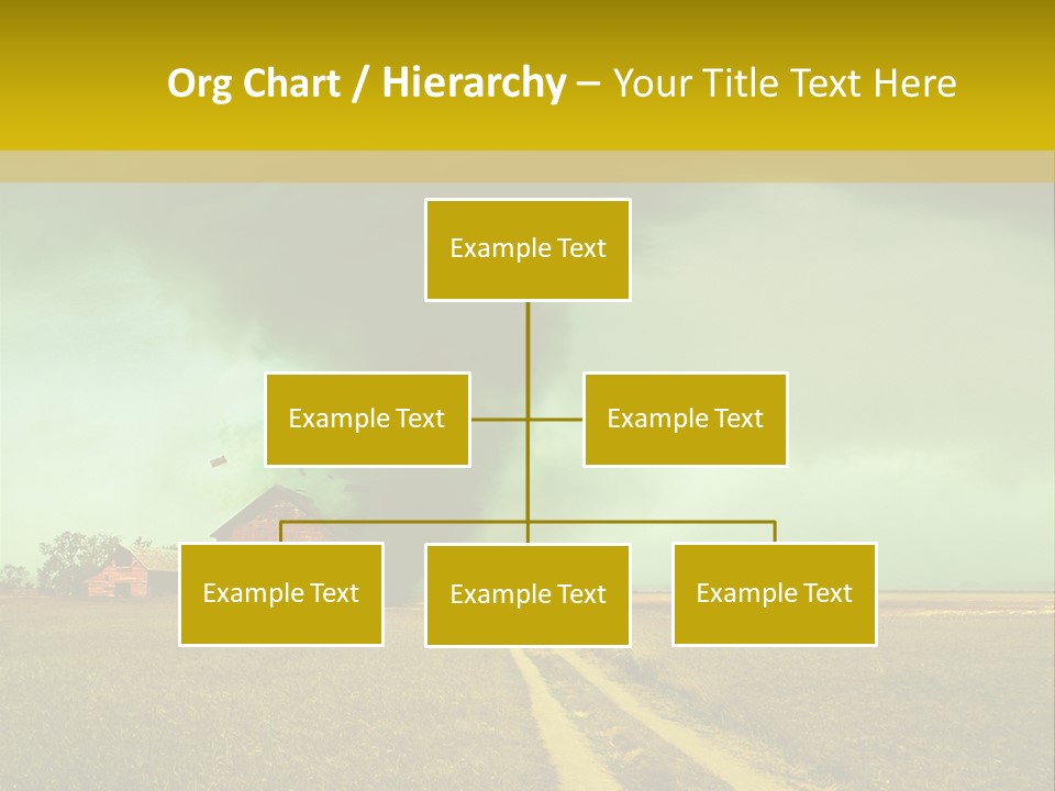 Wind Spout Storm PowerPoint Template