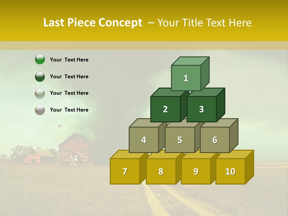 Wind Spout Storm PowerPoint Template