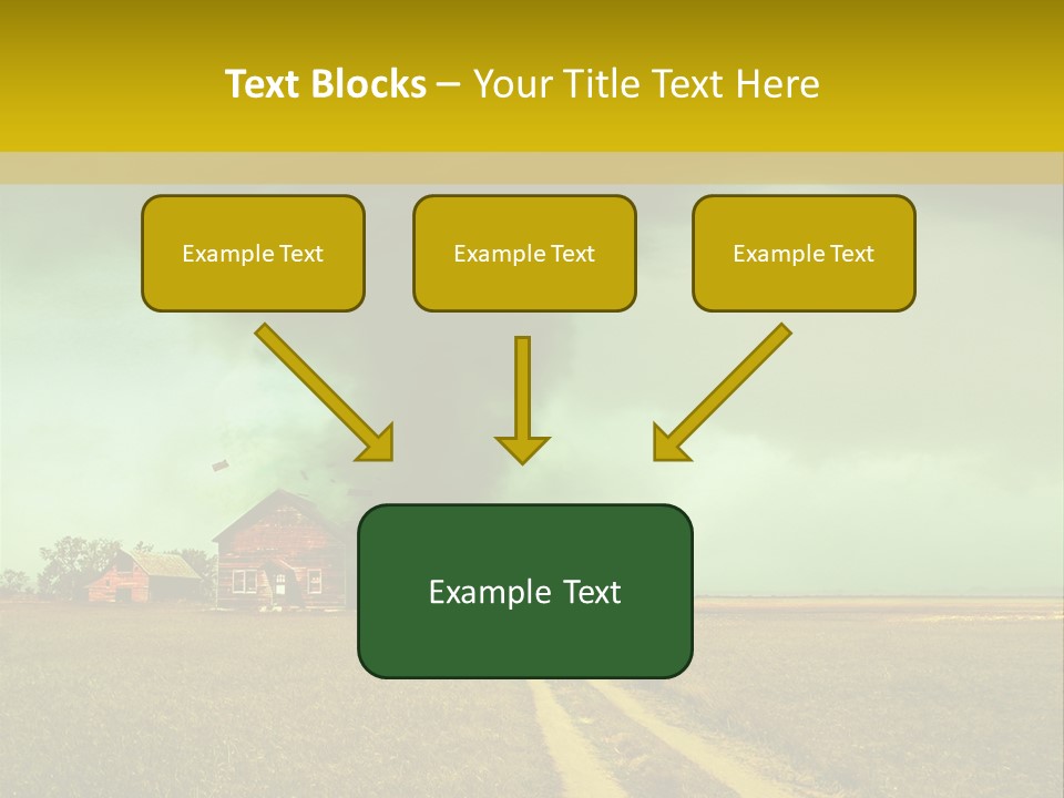 Wind Spout Storm PowerPoint Template