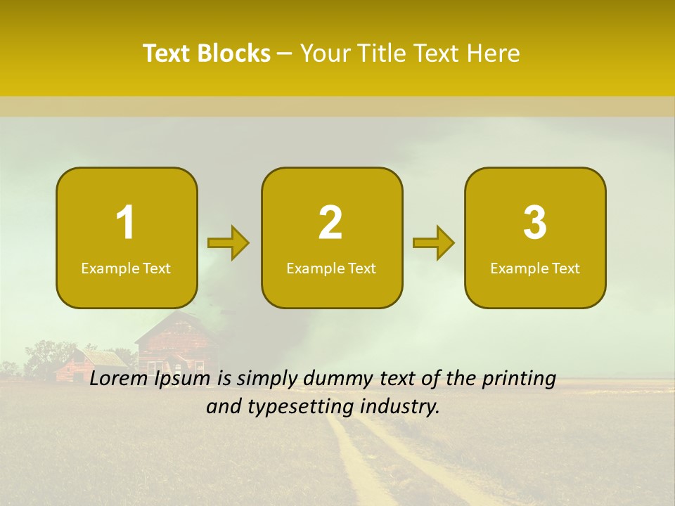 Wind Spout Storm PowerPoint Template